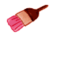 Gif animé coeur pinceau